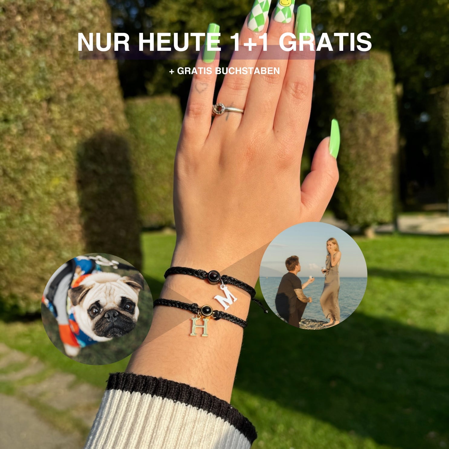 Foto Armband mit Buchstabe