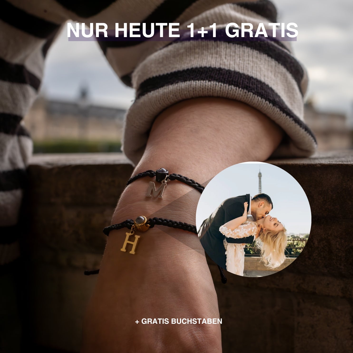 Foto Armband mit Buchstabe